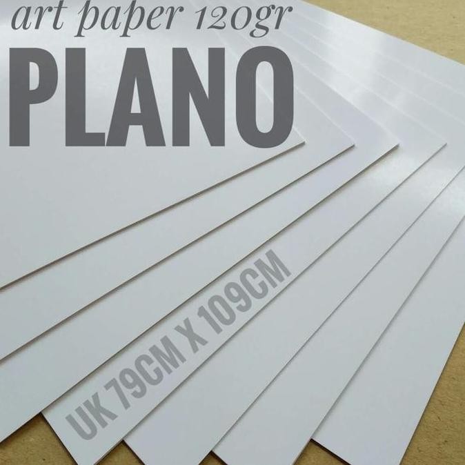 

Kertas Art Paper 120 Gsm Uk 79cm X 109cm / Plano ( isi 50 lembar )