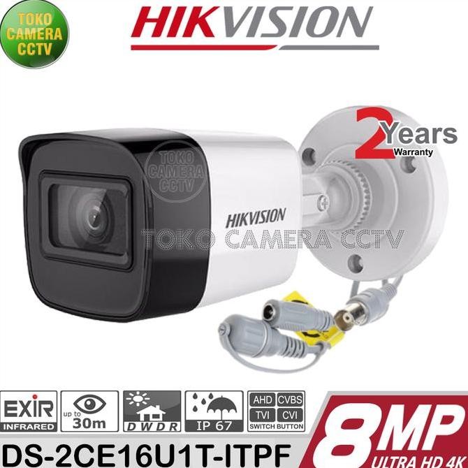 Tersedia KAMERA CCTV HIKVISION OUTDOOR 8MP ULTRA HD 4K