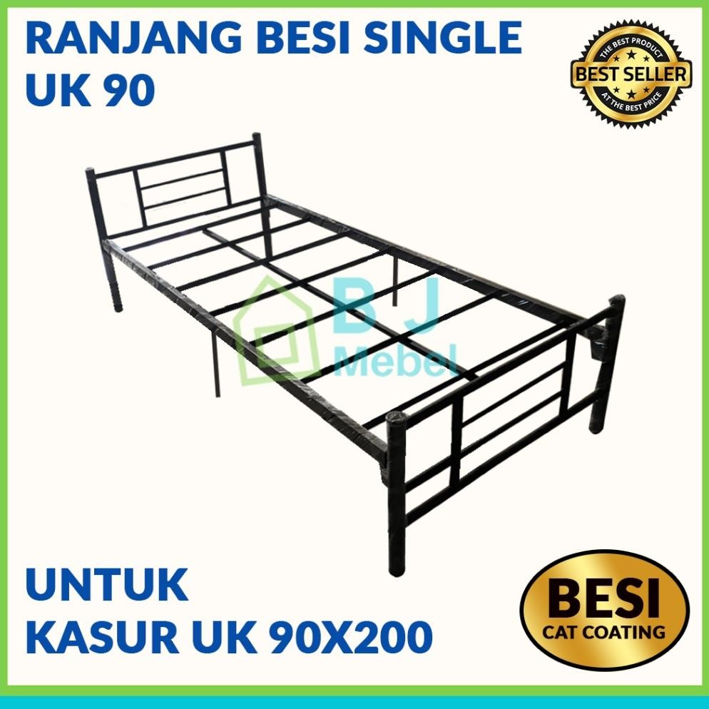Ranjang Besi Single Modern Uk 90x200
