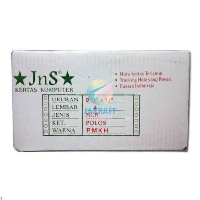

TERBARU - (1 Box) Kertas Komputer Continuous Form Paper A4 4 Ply K4 9.5" x 11" atau A5 4 Ply Bagi 2 K4/2 9.5" x 11"/2 HVS & NCR