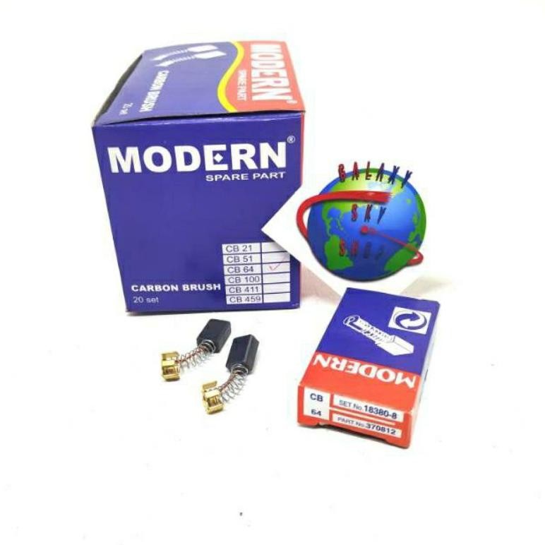 

Carbon Brush 64 Modern (harga per pack 20 set) kul arang spul AST