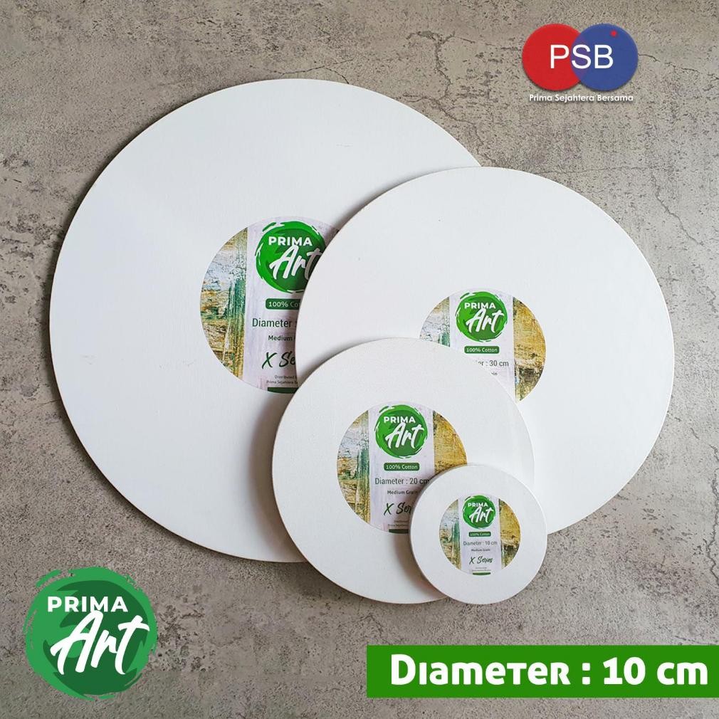

Kanvas Lukis Lingkaran Prima Art Diameter 10 cm / Kanvas Round 10 cm AST