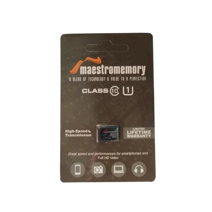 TERLARIS - Micro SD 128GB Maestro Class 10 Memori Card MicroSD 128GB Storage
