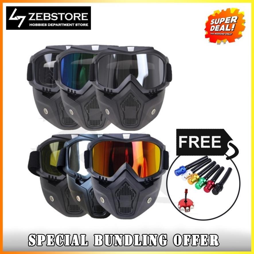 Goggle Mask Helm Replica Shark Raw Masker - only mask helm