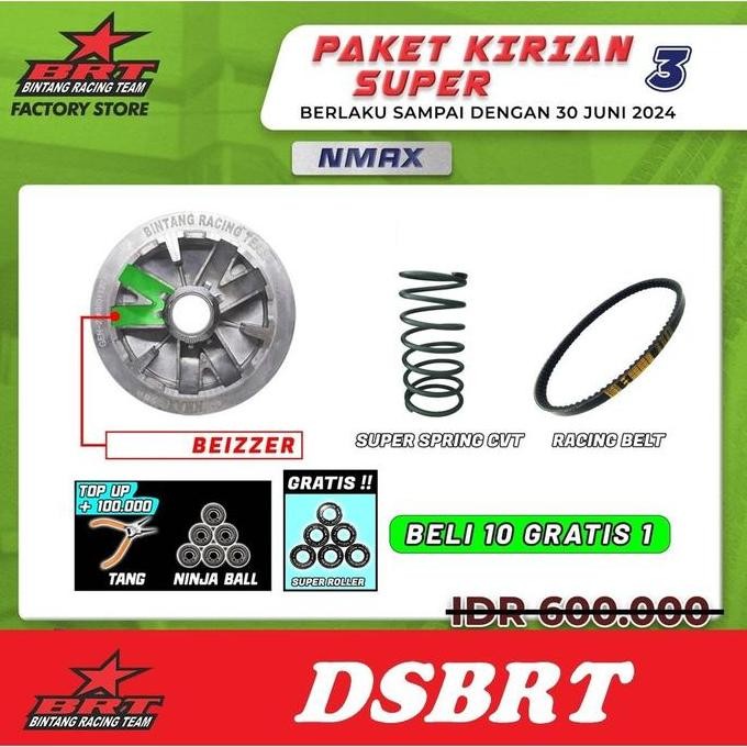 SUPER PULLY Pulley Rumah Roller BRT NMAX AEROX LEXI