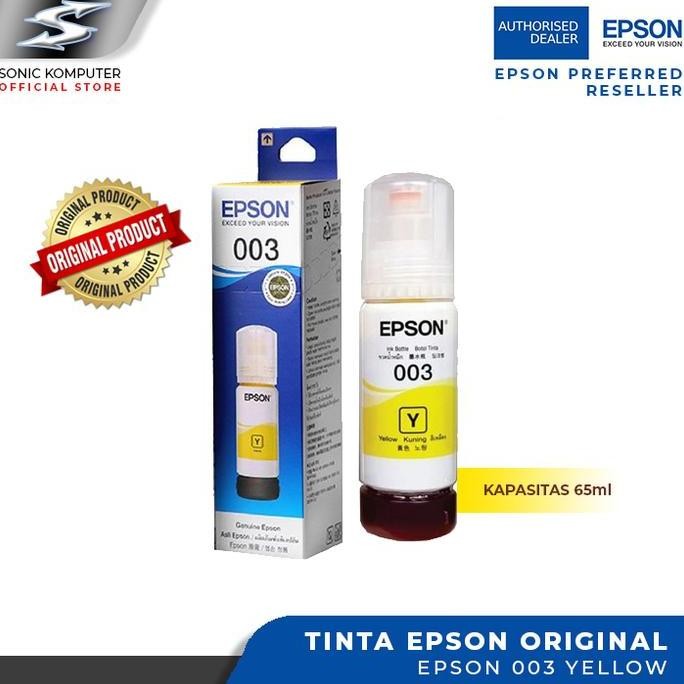 Tinta Epson 003 Original For Epson L1110-3110-3150-5190 /Epson 003 Ori New Stok