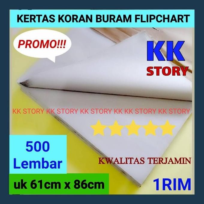 

TERLARIS - Kertas Flip Chart Koran Buram Untuk Flipchart 60 X 90 - 1 rim