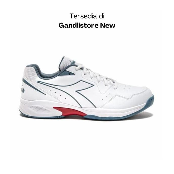 Tersedia Sepatu Tenis Pria Diadora Volee 6 DIA179100842 White Men Original BNIB