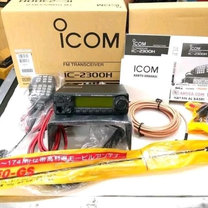 RADIO RIG ICOM 2300H PAKET FULL SET ANTENA MOBIL ORIGINAL ICOM 2300H murah