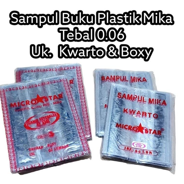 

Sampul Buku MIKA TEBAL Transparan Kwarto dan Boxy isi 60 Lembar AST