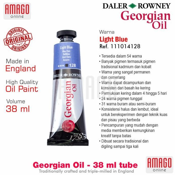 

DALER-ROWNEY Georgian Oil 38 ml - Cat Minyak Lukis - Light Blue - 111014128 AST