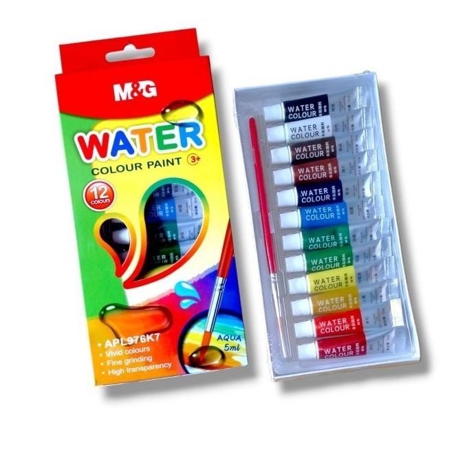 

M&G Cat Air 12 Warna / M&G Watercolor Set Brush 12 Colors APL976K7 Berkualitas AST