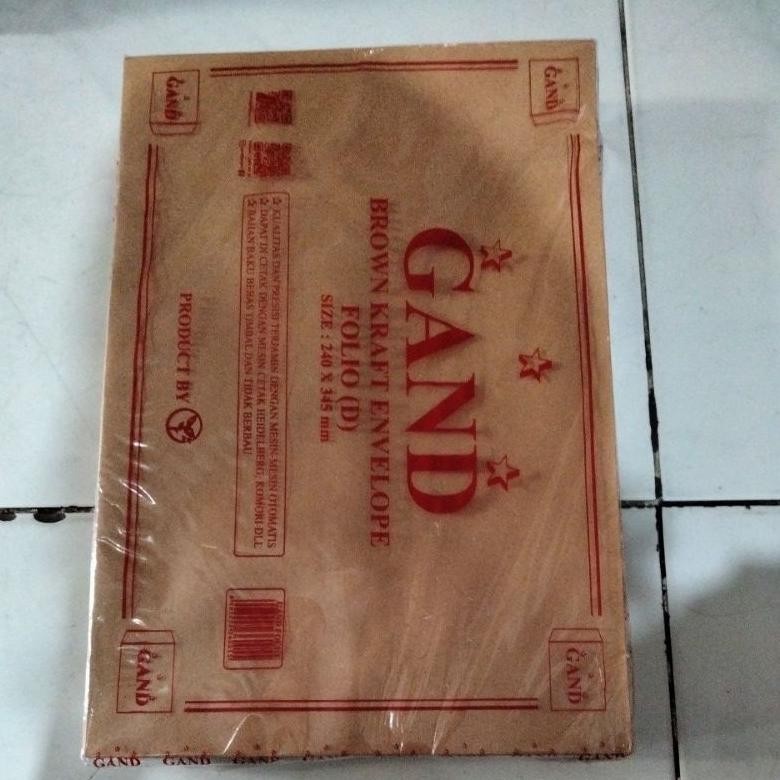 

Amplop Coklat F4/ Folio 240 x 345 mm isi 100 Lembar AST