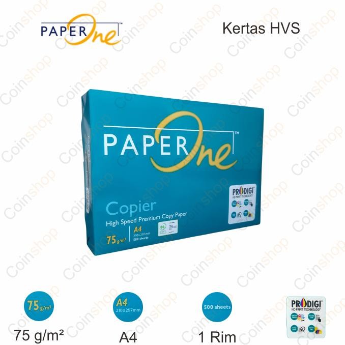 

Paperone Kertas HVS A4 75 Gram 500 Lembar Per Rim AST