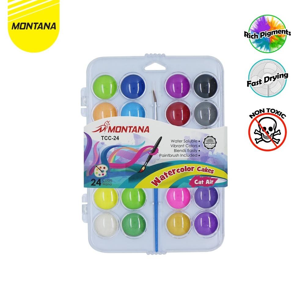 

MurahMurahATK WaterColor 24 Warna / Cat Air Montana TWC-24 / WaterColor Cake AST