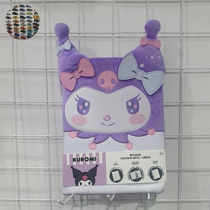 

Loungerfly Sanrio Stationary Kuromi Cosplay Plush Journal,Ori. Co