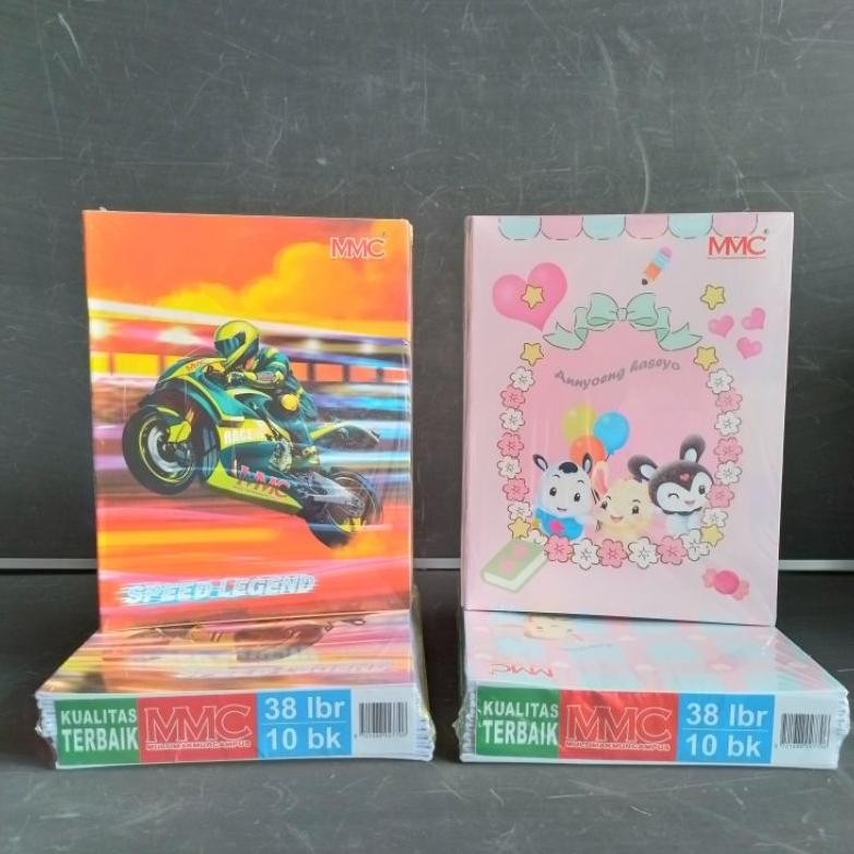 

Buku Tulis MMC 38 Lembar Motif ( Pak 10 Buku ) [ Original ] AST