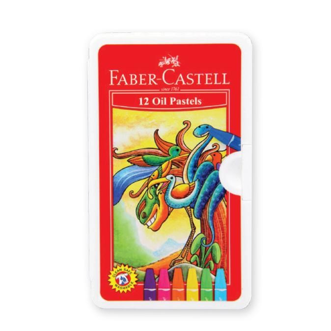 

Crayon / Krayon Oil Pastel - Faber Castell 12 Warna Box Putih MURAH AST