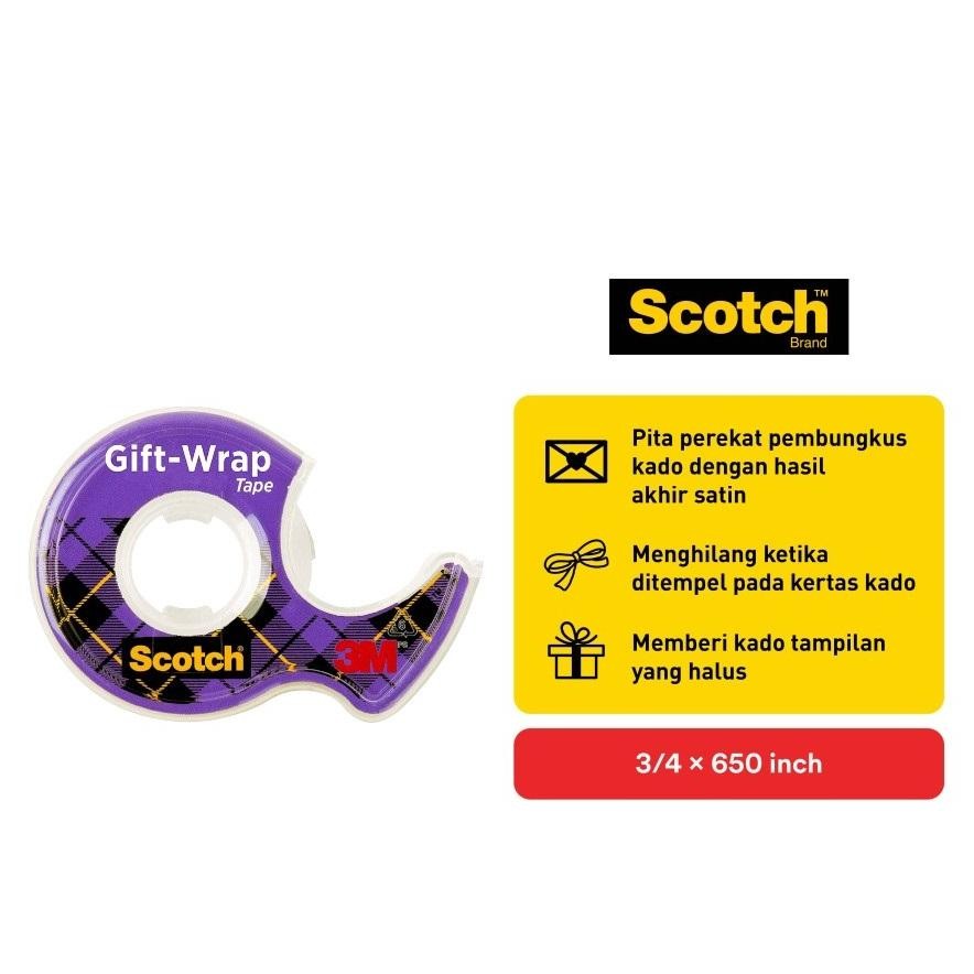 

3M Scotch CAT 15 Gift Wrap Tape with Dispenser AST