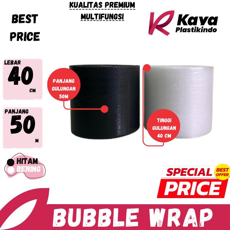 

Plastik Bubble Wrap 40cm x 50Meter PREMIUM /Packing Babel /bubblewrap roll AST