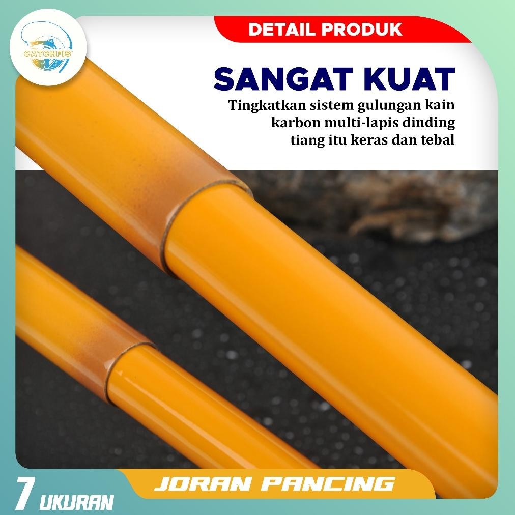 Catchfis - JORAN TEGEK SPEED JORAN PANCING ANTENA CARBON MEDIUM ACTION UKURAN 1.8M - 4.5M JORAN PANC