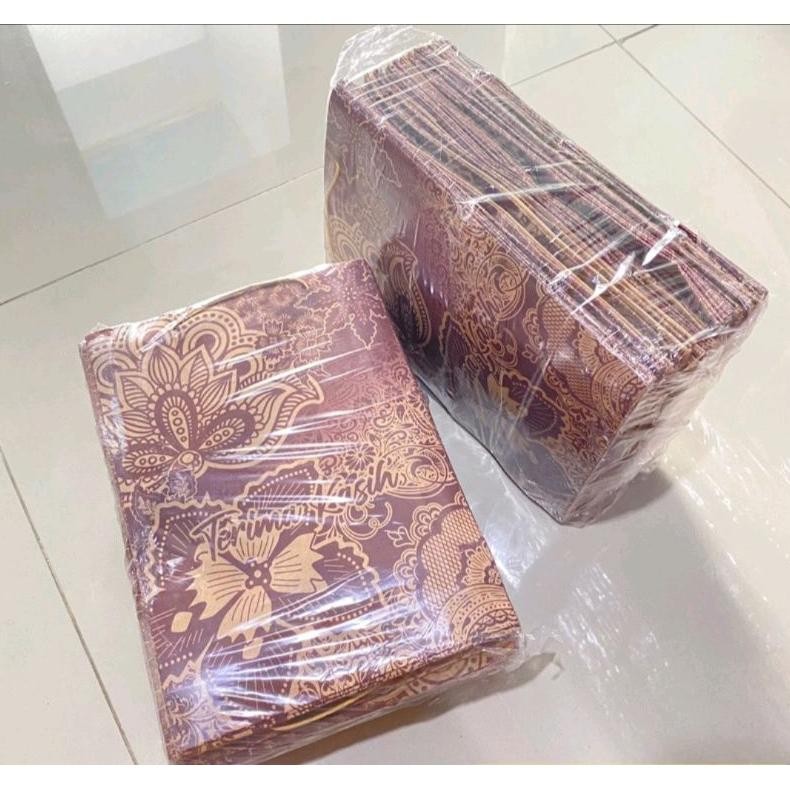 

TERMURAH GROOSIIR 200 pcs paperbag batik sovenir tali besar ukuran 21x17x5,5 Siap kirim