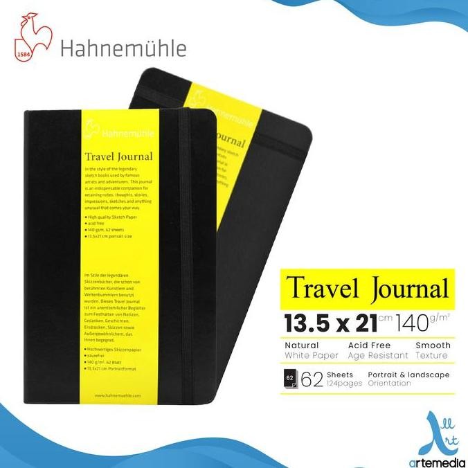 

Buku Sketsa Hahnemuhle Travel Journal 13,5X21Cm Hard Cover Sketchbook Co