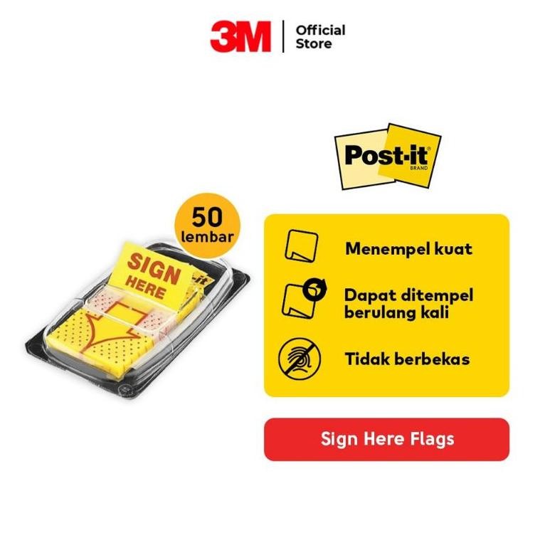 

Index-Pos-It 3M Penanda Tanda Tangan SIGN HERE 680-9 ( 1pcs ) AST