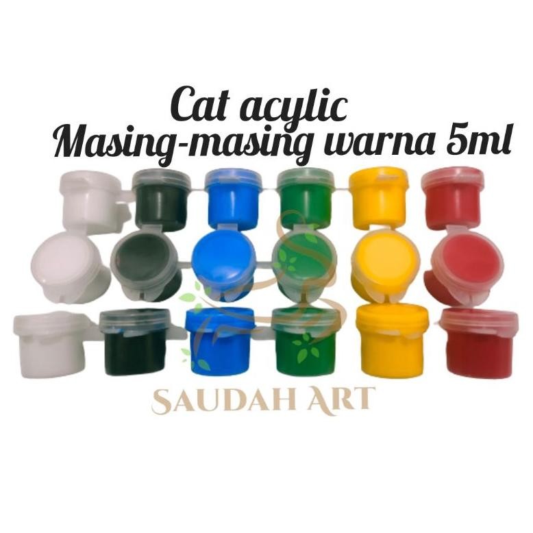 

Cat Acrylic / cat akrilik 5ml 6 warna berkualitas AST