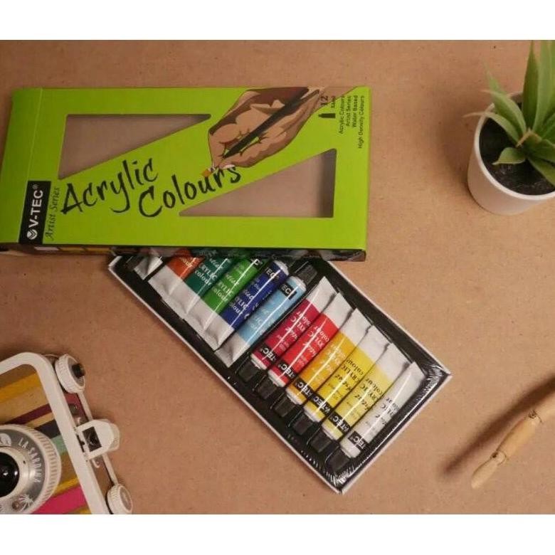 

CAT AKRILIK / V-TEC ACRYLIC COLOURS 6 ML / V-Tec CAT AKRILIK 12 WARNA AST