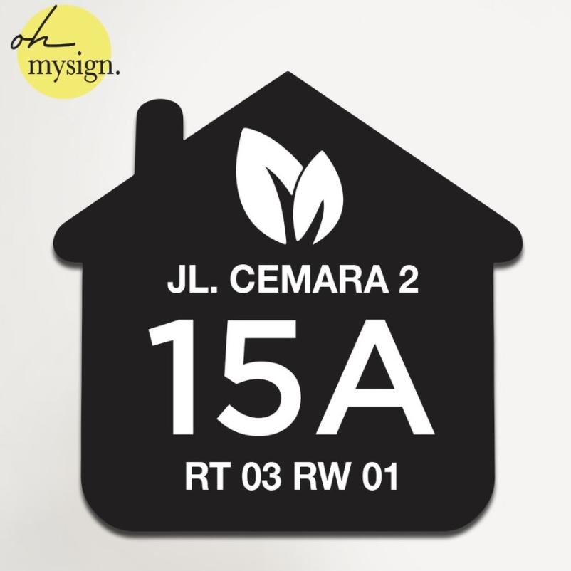 

Custom Nomor Rumah Akrilik Timbul | Plat Nomor Acrylic Bagus 20x20 AST