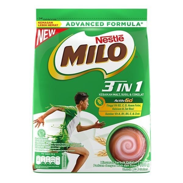 

Susu Milo 3 In 1 Nestle 990 gram
