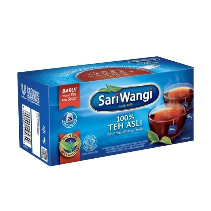 

Teh Asli Isi 25 Pcs Sariwangi Pack (47 gram)