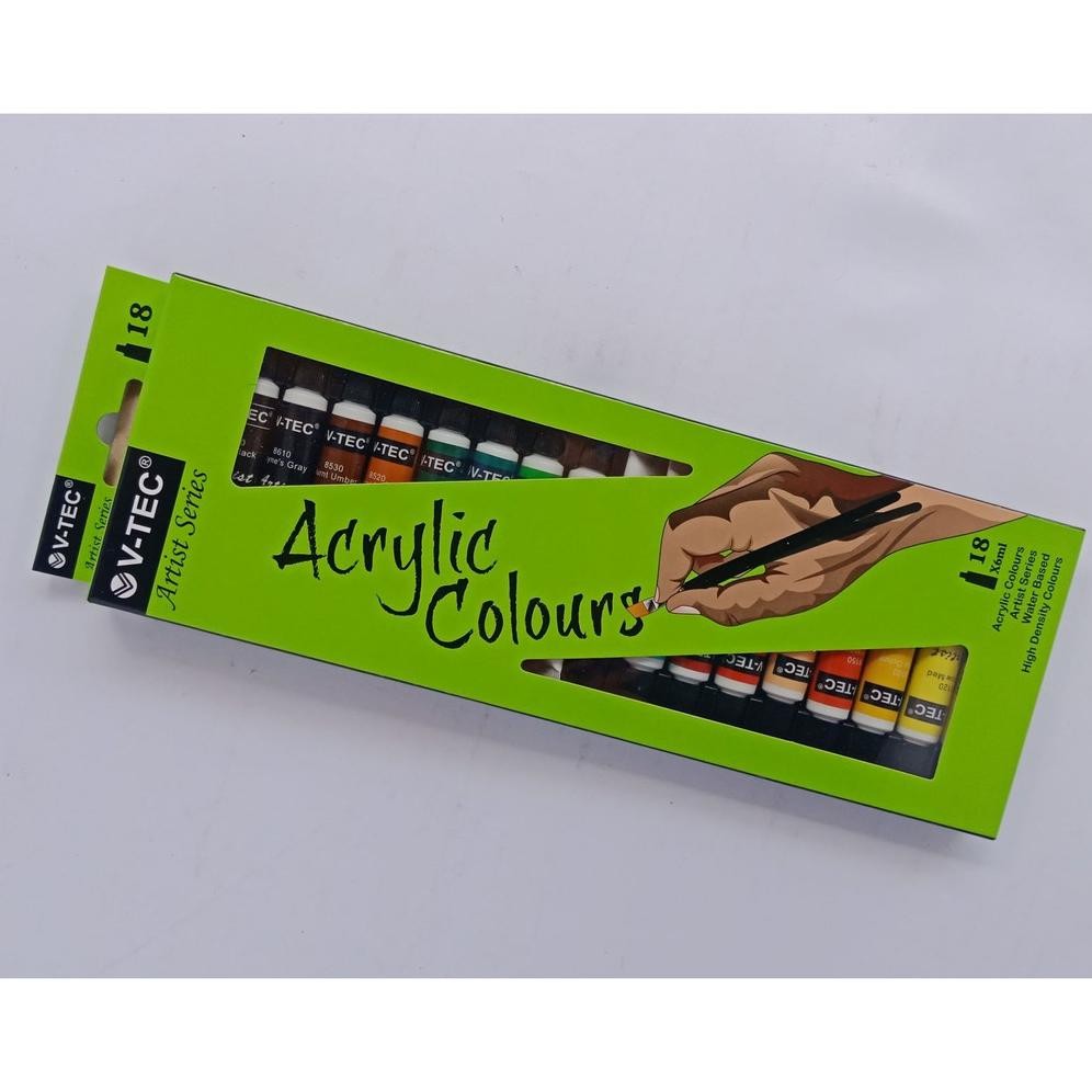 

Cat Acrylic v-tec 18 warna (6 ml) AST