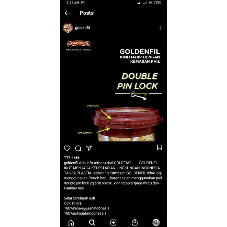 

Goldenfil Spread 1 KG ( Choco Crunchy, Tiramisu, Hazelnut, DLL )