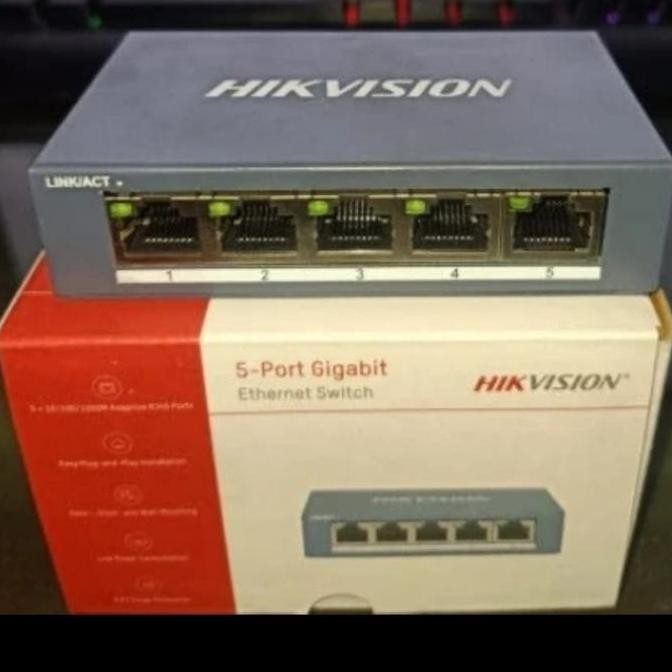 Switch Hub Gigabit Hikvision 3E0505-E Switch Hub Hikvision Gigabit New Stok