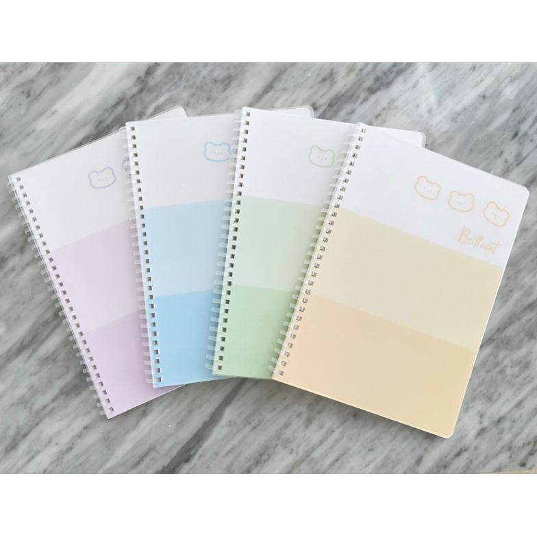 

Notebook Spiral A5 B5 Gradasi 3 Warna Soft Ring Wengu (SXQ-018) AST