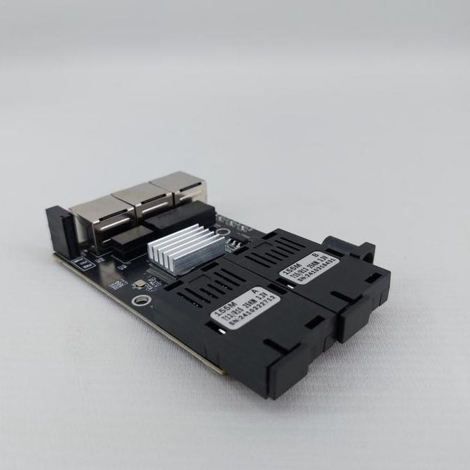 Pcb Htb Media Converter 2 Port Fo Sc - 3 Port Lan Ethernet 10/100M - 25Km (Pcb Only) New Stok