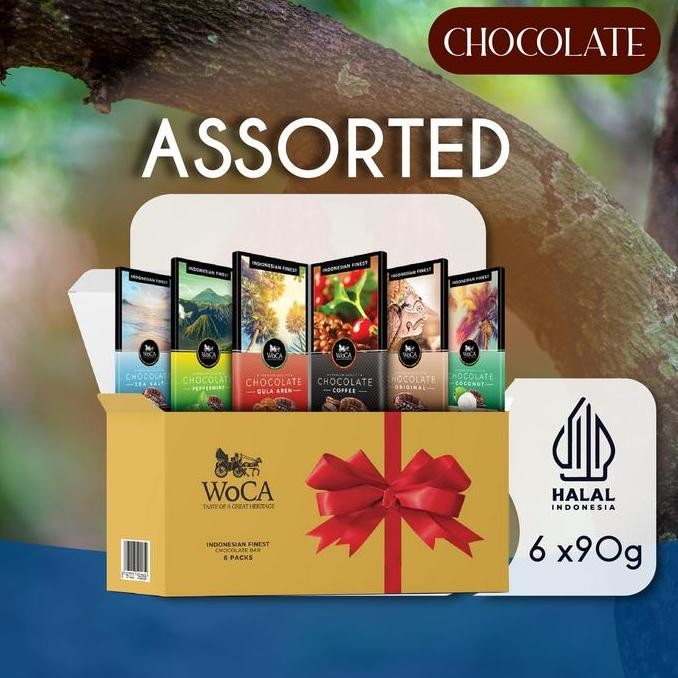 

Woca Assorted Premium Chocolate Bar - Cokelat Aneka Rasa