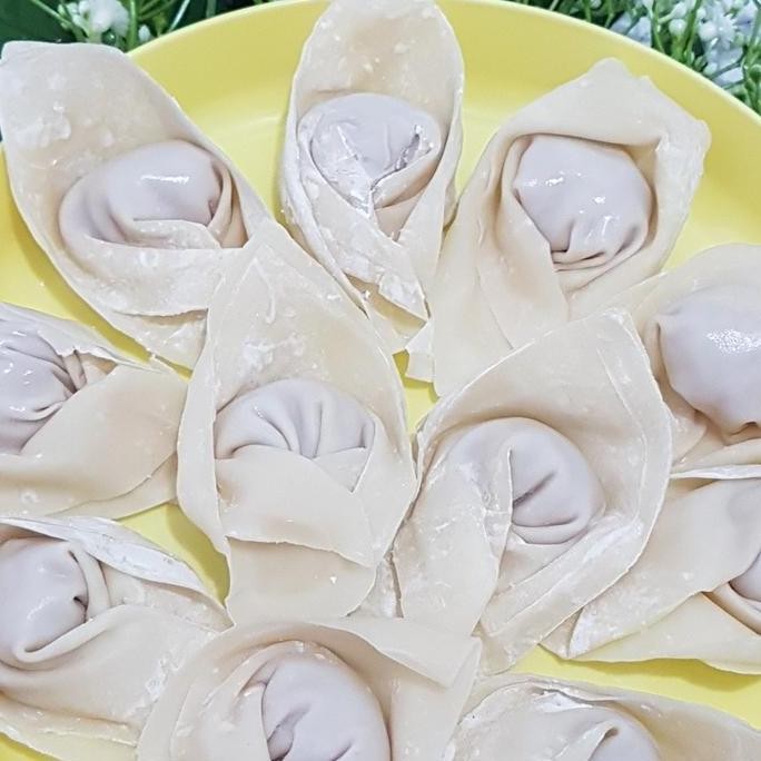 

Halal 20Pcs Pangsit Rebus / Pangsit Goreng Frozen Dimsum Wonton Soup