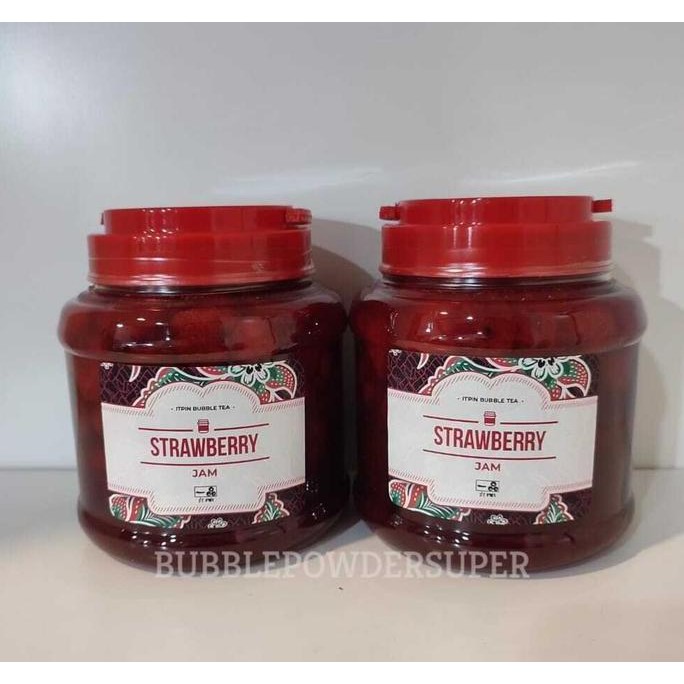 

Tersedia STRAWBERRY JAM / SELAI STRAWBERRY / SELAI STOBERI 100% BUAH ASLI 1KG