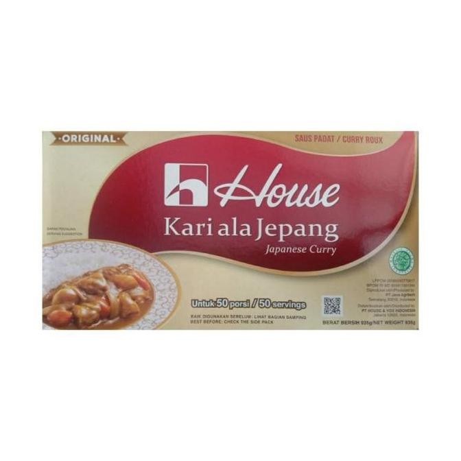 

House Kari Ala Jepang Halal 935 Gram 50 Porsi / Saus 1 Kg Curry Roux