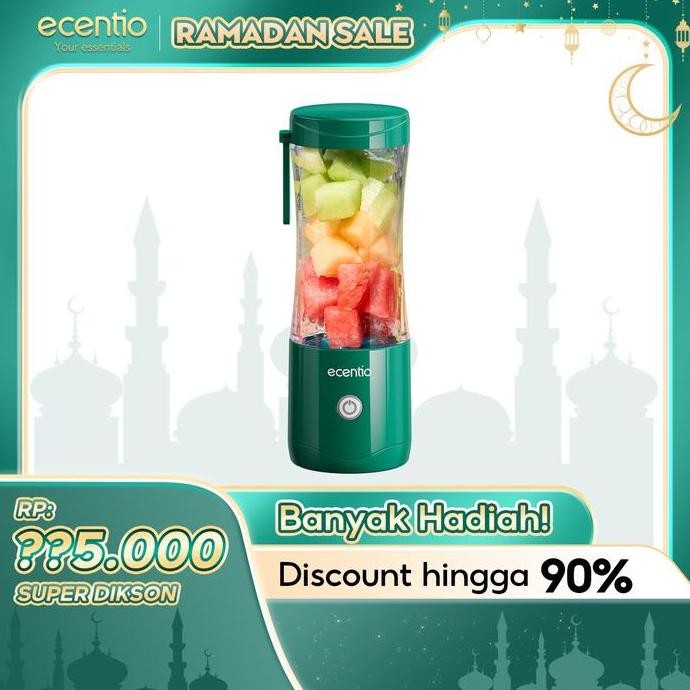 Ecentio Portable Usb Blender 6 Mata Pisau-Portable Blender Juicer