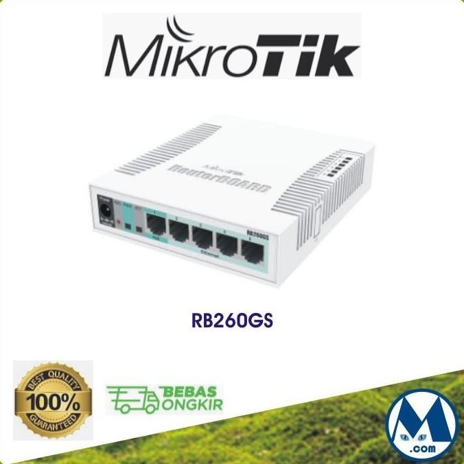Mikrotik Rb260Gs / Rb-260Gs / Rb 260Gs Switch 5 Port Gigabit New Stok