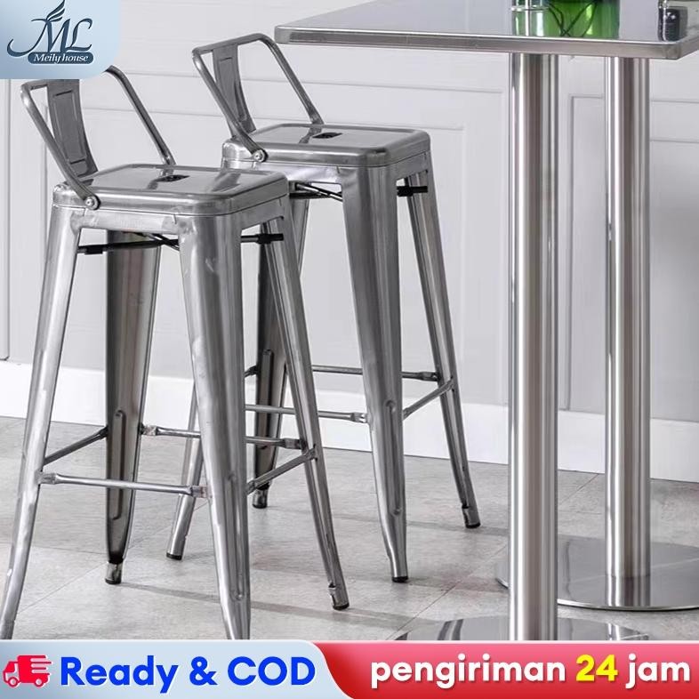 Kursi 80cm Kursi Bar Besi Kursi Tinggi Kursi Besi Kursi Cafe Kursi Persegi Tinggi Kursi Tolix