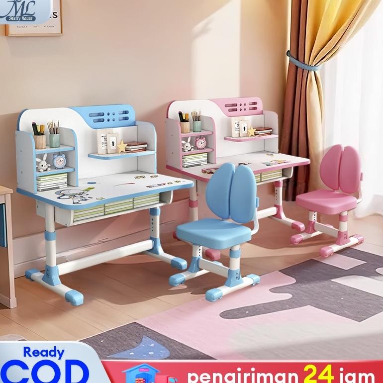 Meja Belajar Anak Meja Belajar Anak Set Kursi Meja Belajar Anak Perempuan Meja Anak Aesthetic
