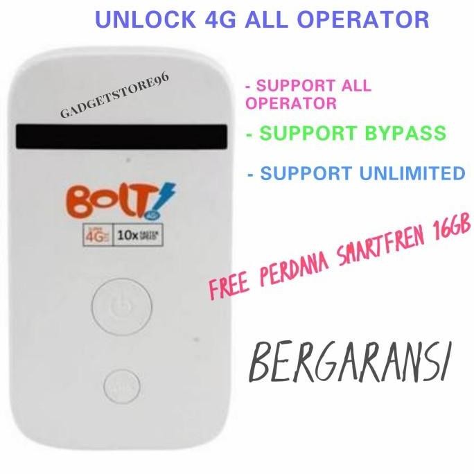 Modem Mifi Bolt Mf90 4G Unlock All Operator 4G - No Battery No Tutup New Stok