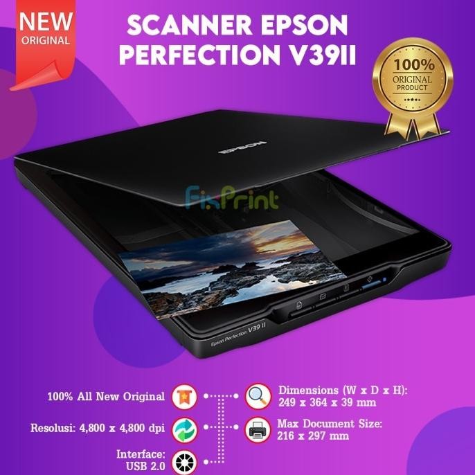 Scanner Epson V39 Ii Epson Perfection V39Ii Flatbed Photo Scanner New Stok