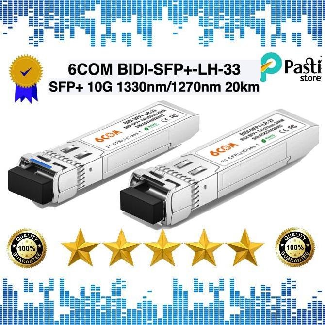 6Com,Bidi Sfp+ 10G 1270Nm/1330Nm,Smf,20Km,Ddm,Lc New Stok