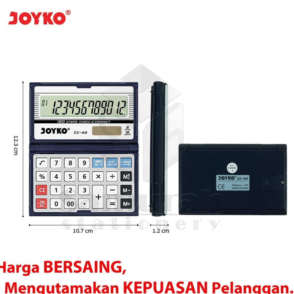 

Kalkulator Meja Joyko CC 42 Lipat / Mesin Hitung CC-42 / Calculator 12 Digit/ Check Correct